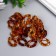 Decor for creativity plastic "Ring for the chain" marble cinnamon set 25 pcs 2.3x1.65 cm