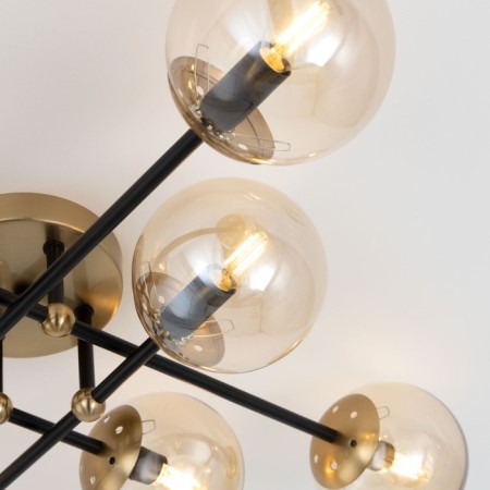 Ceiling chandelier Citilux "Pamela" CL144185, 8x40W, E14, colorful color-10