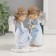 Polystone souvenir "Angels in blue dresses" 12.5x7x12 cm