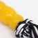 Cable toy with "Lollice", up to 105 g, up to 25 cm, black and yellow series