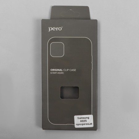 PERO cover for Samsung A02S, silicone, transparent-3