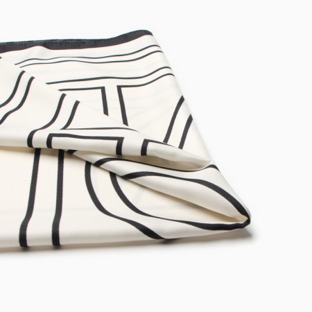 Women's scarf minku 70*70 cm, white-1