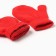 Baby mittens minku, red color, 12 cm