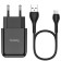 Network charger Hoco N2, USB - 2.1 A, MicroUSB 1 m cable, black