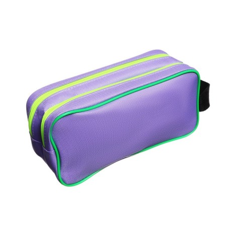 Penal soft 2 compartments, 100 x 220 x 70 mm, voluminous, "purple-green"-2