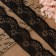 Capricon lace, 40 mm × 10 ± 1 m, black color