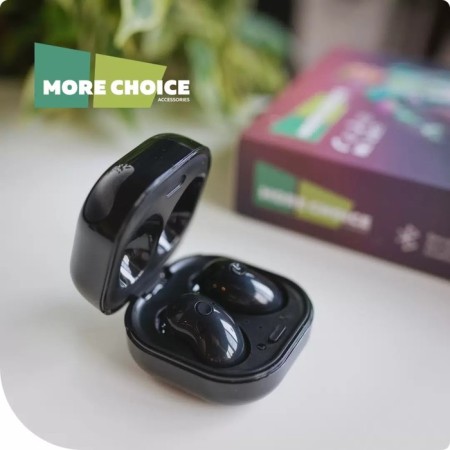 Headphones More Choice BW22S, TWS, wireless, vacuum, BT 5.1, 200 mac, microphone, black-6