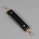 Handle for a bag, with carbines, 20 ± 1 cm × 2.5 cm, black/gold color