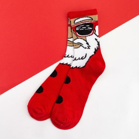 New Year. New Year's socks KAFTAN "Santa Claus" Size 41-44 (27-29 cm), red color-1