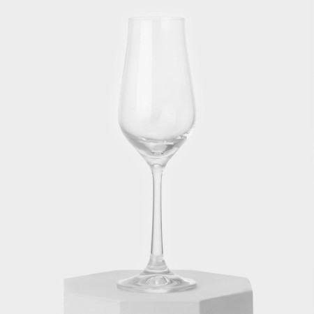 A set of glass glasses for champagne "Plin", 100 ml, 4 pcs-1