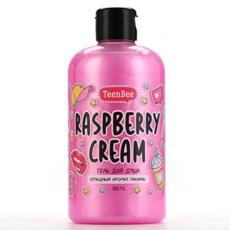 Shower gel moisturizer with raspberry aroma, 500 ml-5