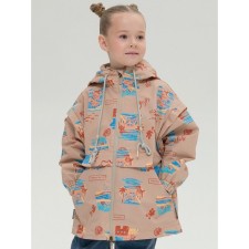 Vetrovka for girls, height 116 cm, sandy color