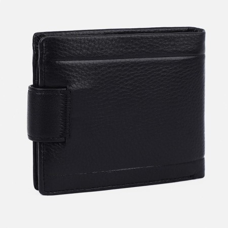 Male purse on a magnet, black color-1