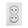 Double Tot Elegant, 10 a, hidden, without salary, silver