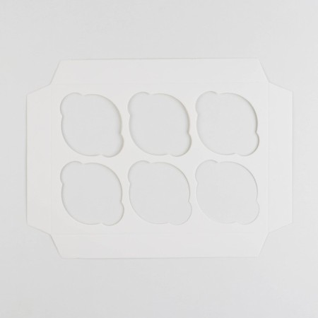 Box for cupcakes, confectionery packaging, 6 cells "Butterflies", 23 x 16 x 10 cm-4