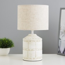 ASNI Table lamp E14 40W white-gray 19x19x32 cm Risalux 9780913
