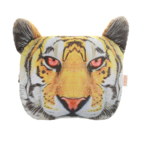 Pillow on the headrest Matech Animals Line, Tiger, 30 x 25 x 10 cm, orange, black-2