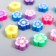 Beads for the creativity of PVC "Colorful flowers" set 20 pcs 1x1x1 cm