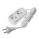 Extension cordBuy, 2 outlets, 2 m, 10 A, 2200 W, PVS 2x1 mm2, without salary, white