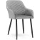 Steve Metal/velor, black/gray 52x68x81 cm stool