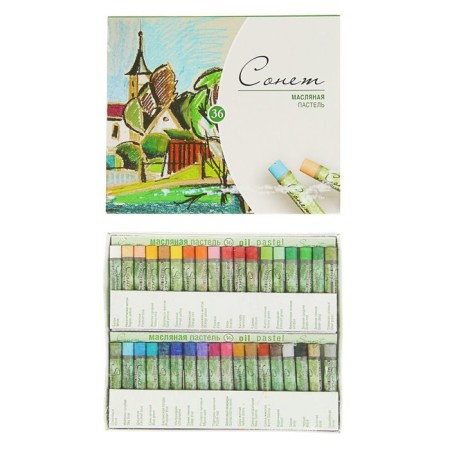 Oil Pastel ZHK "Sonnet", 36 colors, 9/59 mm, round, 7041157
