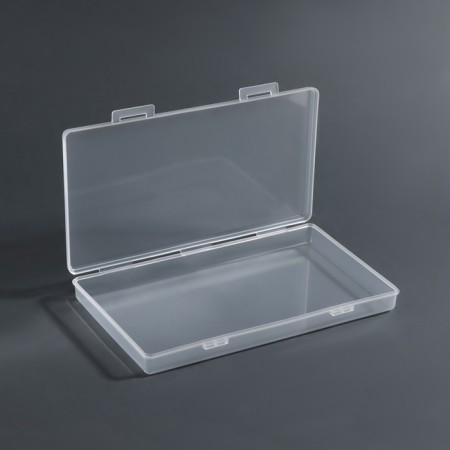 Organizer for storage, with a lid, 19.5 × 10.5 × 2.2 cm, the color is transparent-2