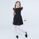 School sundress, black color, height 140