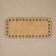 Donce for a bag, rectangular, 18 × 8 cm, brown color