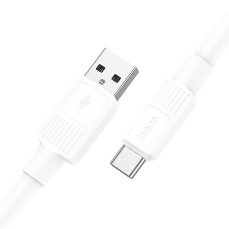 Hoco X84, Type -C cable - USB, 3 A, 1 m, data transfer, PVC, White-4