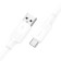 Hoco X84, Type -C cable - USB, 3 A, 1 m, data transfer, PVC, White