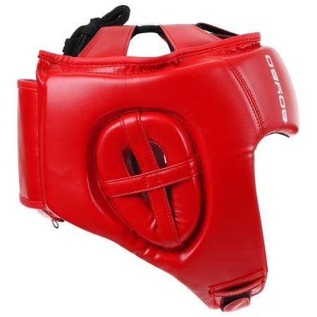The helmet is the boxing Boybo Titan, IB-24, p. M, red color-1