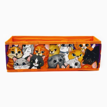 Organizer for storage, coffee for linen 6 cells "kittens", 32 x 15 x 10 cm-2