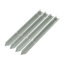 Set of legs for beds, 4 pcs., Galvanized, Greengo