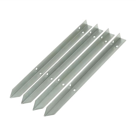 Set of legs for beds, 4 pcs., Galvanized, Greengo