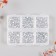 Decor for creativity Glass "Rhinest. Silver" d = 2-4.8 mm nr 1188 pcs 6x8x1.5 cm
