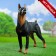 Garden figure "Doberman dog" 48x20x48cm