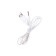 Jos B-Nana pulsator, silicone, 19 cm, white color