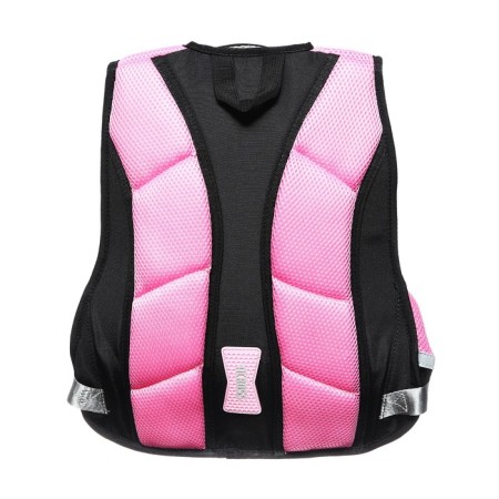 School backpack 40 x 33 x 15 cm, ergonomic back, Across 548, black/pink ACR23-548-3-5