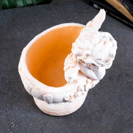 Figure pot "Angel in a vase" Beige, 1.2 l / 20x35x23cm-5