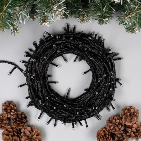 Garland “thread” 20 m, IP20, dark thread, 200 LED, purple glow, 8 modes, 220 V-1