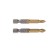 Tundra bats, magnetized, steel S2, 58-60 HRC, Tin, PH2 x 50 mm, 2 pcs.