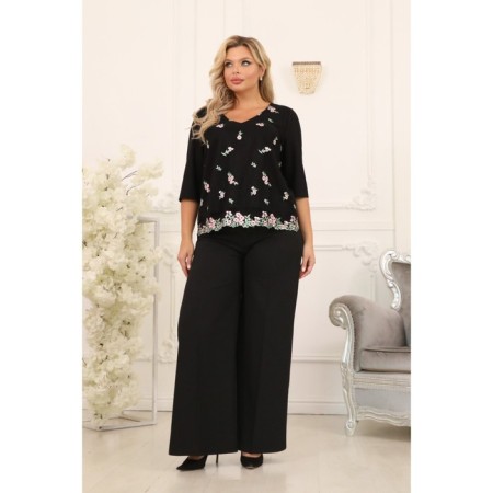 Female jumper, size 48, black color-10