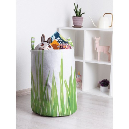 Basket for toys "Fresh grass, size 35x50 cm