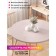 The tablecloth “Snowfall from hearts”, round, oxford, elastic band, size 120x120 cm, diameter 75-100 cm
