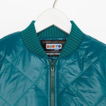 Jacket for girls, green color, height 104 cm-7