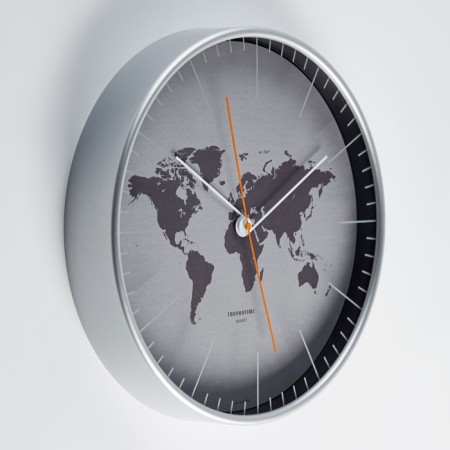 Watching clock, interior "continents", d = 30.5 cm, silent-2