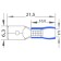 Terminal insulated RPI-P 2.5- (6.3)/RPIP 2-6-0.8 plug 6.3 mm 1.5-2.5 mm² blue Rexant 1