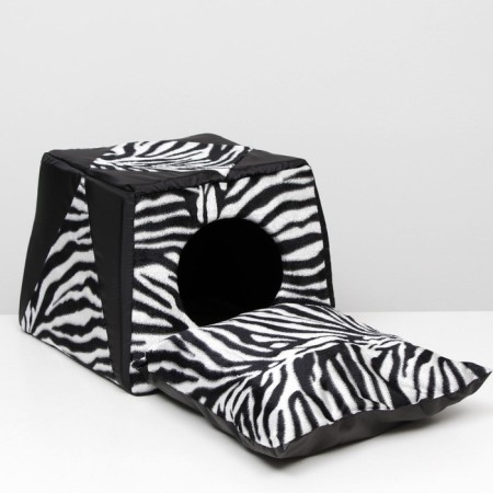 Transformer house trapezoid 43 x 43 x 34 cm, zebra coloring-4