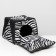 Transformer house trapezoid 43 x 43 x 34 cm, zebra coloring