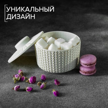 Sugar "knitting" 450 ml, white color-2
